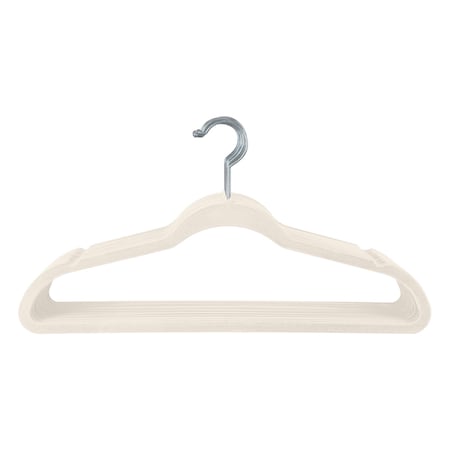 Simplify Super Slim Velvet Huggable Hangers in Ivory, 10PK 3246-IVORY